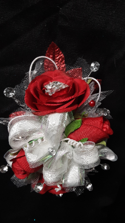 Red roses for a special lady wrist corsage