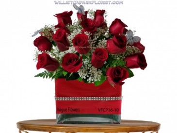 Red Roses To Impress Floral Arrangement