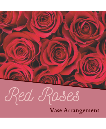 Red Roses Vase Arrangement in Huntsville, AL | Bishop's Flowers