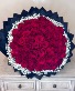 Red Roses with babysbreath rim ? 