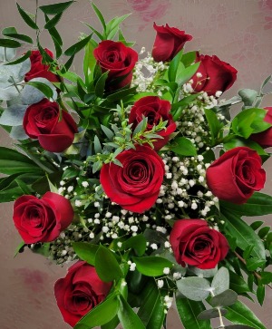 Red roses wrapped- 1 dozen Gift wrapped