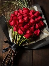 Red Roses Wrapped 