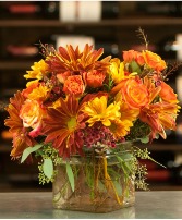 Red Rovers Delight Fall floral arrangement 