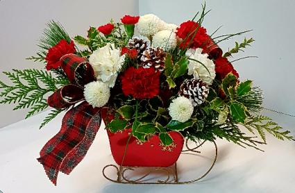 Red Sleigh Floral Design