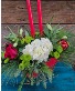 Red Sleigh Centerpiece Arrangement 