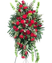 Red Standing Spray Flower Arrangement