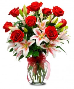 Red Star Valentine's Day Flowers