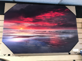 Red Sunset 24" X 36" Canvas