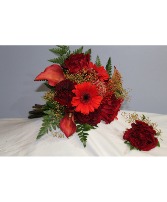 Red Sunset Prom Flowers