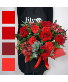 Red Toned Designer’s Choice Flower Arrangement 