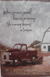 Red Truck tapestry Throw 