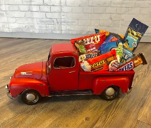 Red Truck with Snacks  