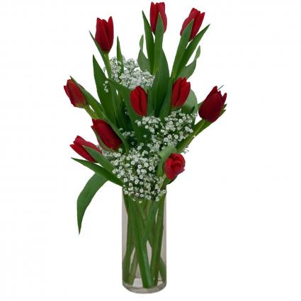 Red Tulip Vase 