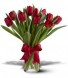  Tulips 10 stem Vased arrangement
