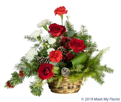 Red Velvet Floral Arrangement