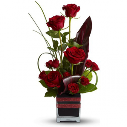 Red velvet Valentine Rose creation