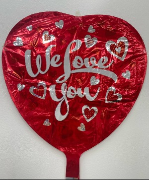 Red We Love You Balloon IV-1