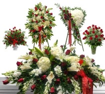 Red & White 5 piece set 