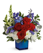 Red, White And Bloom Bouquet
