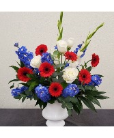 Red White and Blue #1 Patriotic Flowers