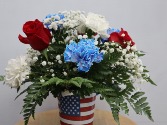 Red White and Blue For You Centerpiece- Round