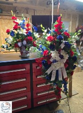 Red, White and Blue Funeral Duo 