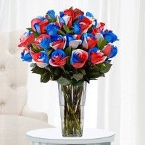 SOLD OUT Red /white/ and Blue roses 