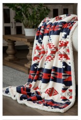 Red, White and Blue Southwest Throw  