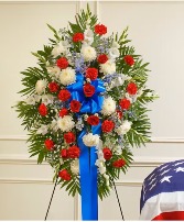 Red, White and Blue Standing Spray 