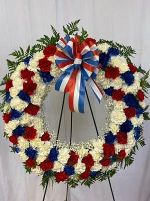 Red, White and Blue Wreath  