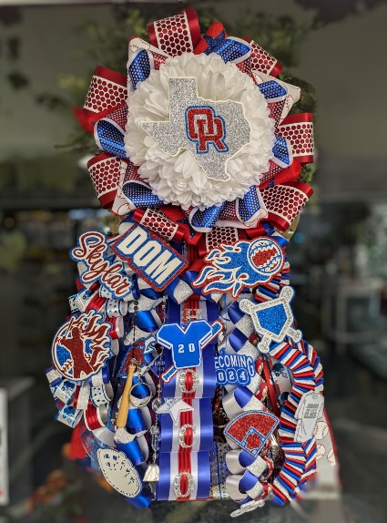 RED, WHITE, BLUE AND SILVER EXTRA LARGE GARTER