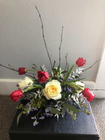 Red, White & Blue Centerpiece Patriotic Arrangement