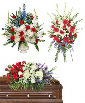 3 PC. PATRIOTIC 1 FUNERAL PACKAGE NOW AVAILABLE TO THE PUBLIC!!! CALL NOW