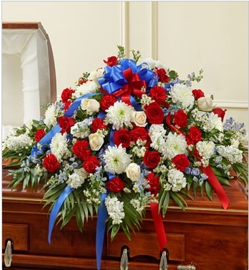 RED WHITE& BLUE HALF CASKET