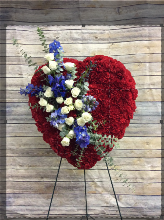 Red White & Blue Heart 