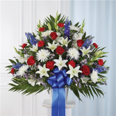 Red, White & Blue Standing basket 