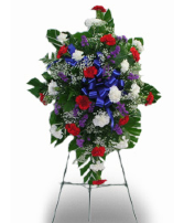 Red, White, Blue Standing Spray  