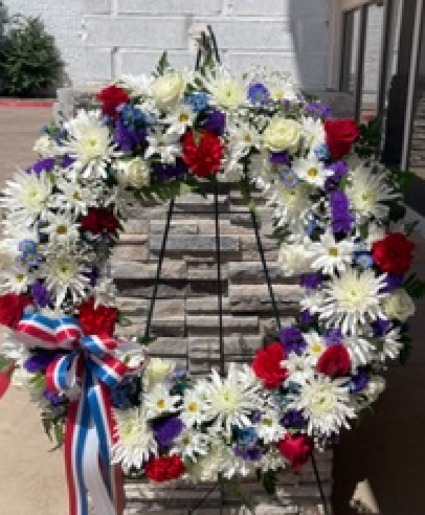 Red White & Blue Wreath  