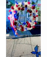 Red, White & Blue Wreath 