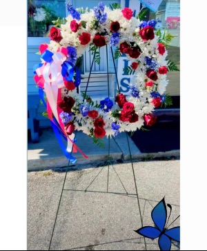 Red, White & Blue Wreath 