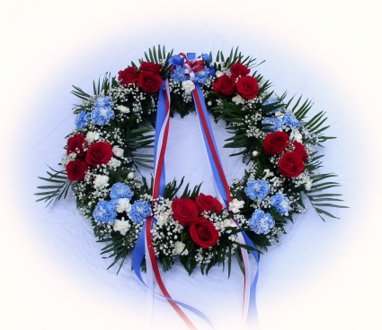 Red, White . Blue Wreath