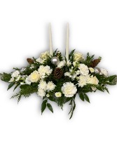  White Christmas Candle Centerpiece