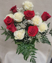 RED & WHITE MIXED ROSES Father's Day
