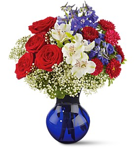Red White & True Floral Bouquet
