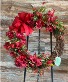 Red Wreath Silk Wreath