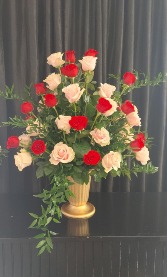 Red/Pink 4 dozen roses roses