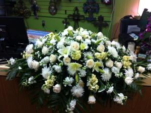 Reflective Moments Casket Spray Funeral Flowers