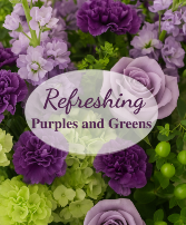 Refreshing Purples and Greens  