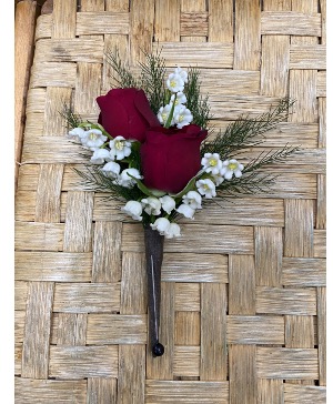 Regal Red Pin On Boutonniere