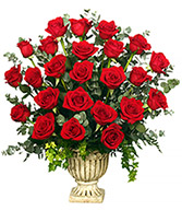 Solid Heart Red funeral flowers in Chatham, NJ - SUNNYWOODS FLORIST